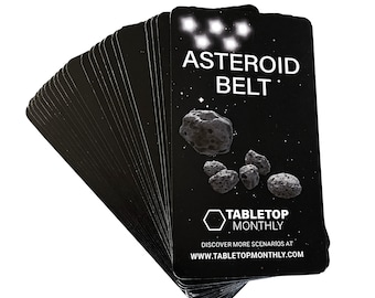 Tabletop Monthly Asteroid Belt Scenario Expansion Deck compatible with Catan's Starfarers of Catan