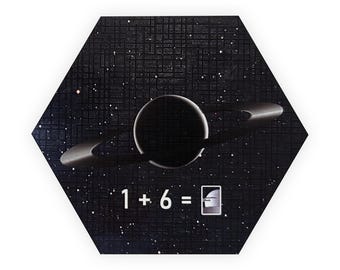 Espansione sostitutiva dello scenario mensile Dark Planet da tavolo Hex compatibile con Star Trek Catan di Catan