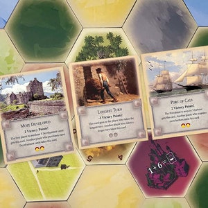 Superpakket van 3 uitbreidingen: Longest Turn, Port of Call en meest ontwikkeld, compatibel met Catan's Kolonisten van Catan, Catan-uitbreidingen