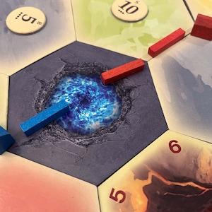 TTM Mysterious Portal Hex Scenario compatible with Catan's Settlers of Catan, Seafarers, and Catan Expansions