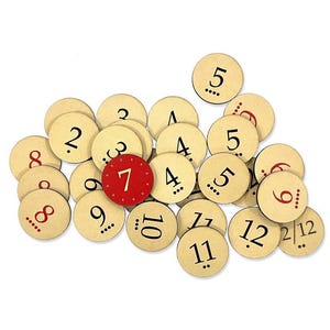 Jetons numériques de remplacement avec indicateur de chance au jet compatibles avec l'extension Catan's Settlers of Catan 5-6 joueurs