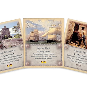 Ensemble cadeau triple : cartes bonus pour le tour le plus long, le développement et l'escale compatibles avec Catan's Settlers of Catan
