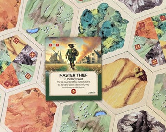 Meisterdieb Karte kompatibel mit Catan's Siedler von Catan 6th Edition, Catan Das Spiel und Catan Erweiterungen Brettspiel-Ersatzteile