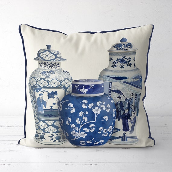 Chinoiserie Decorative Throw Pillows (2)