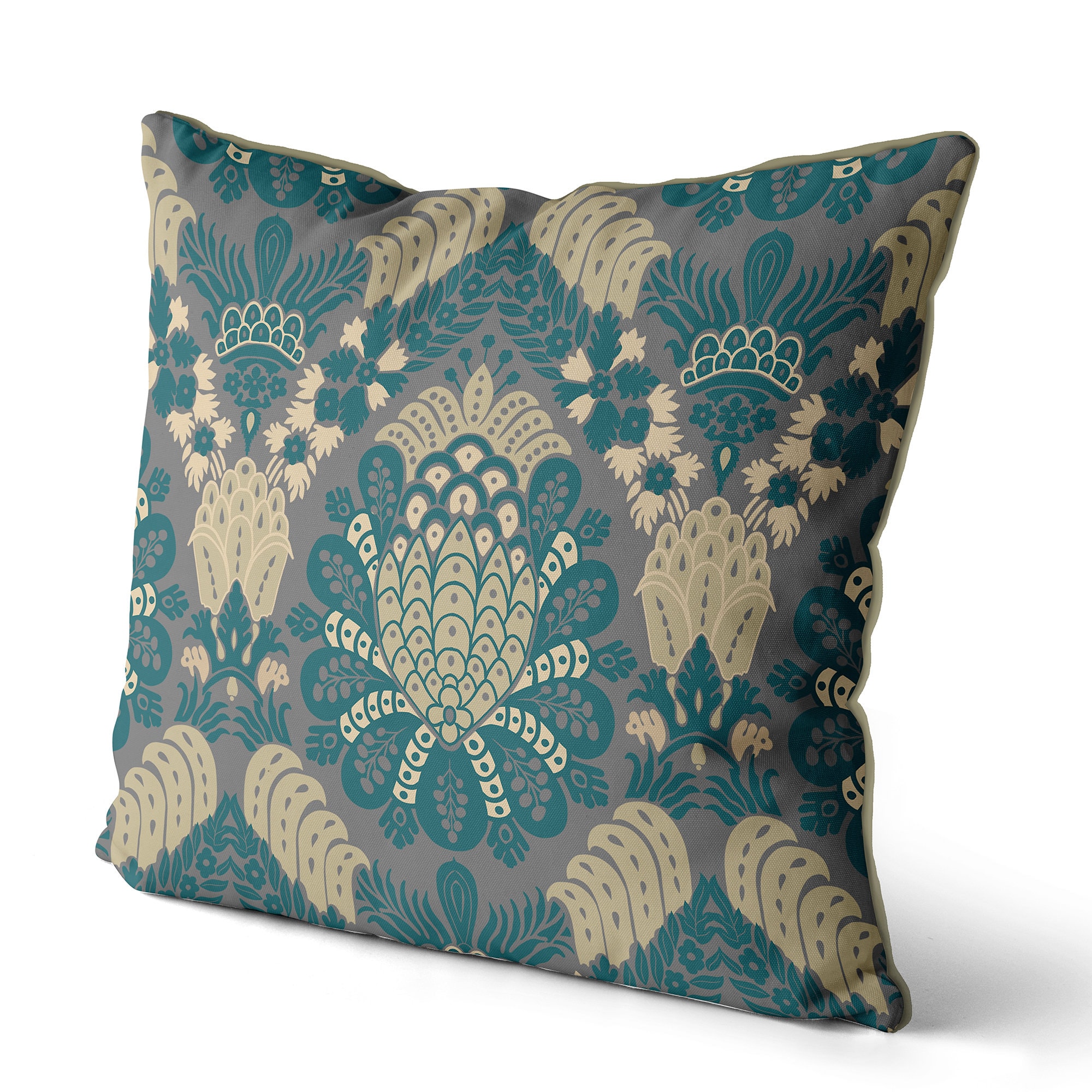 Teal and cream throw pillows hotsell