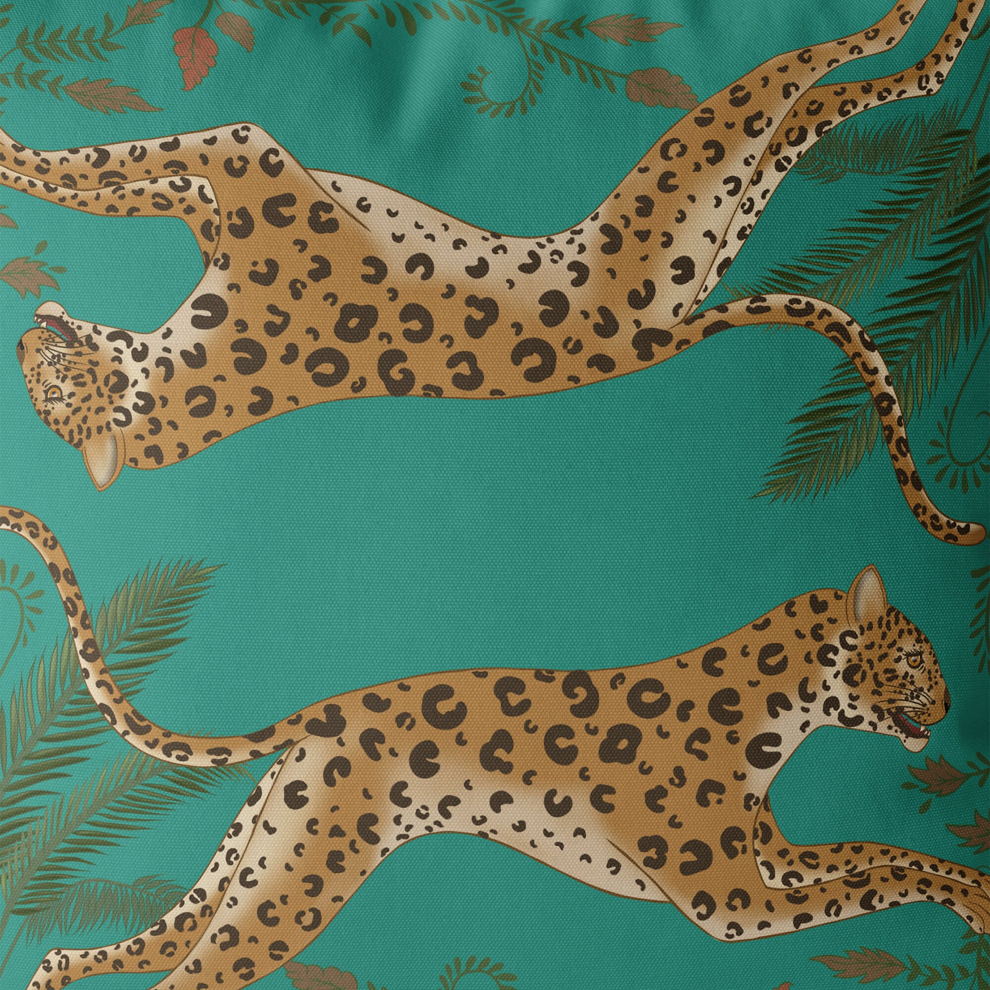 Leopard Throw Pillows Jade Green Leopard Pillow Cover Black Etsy