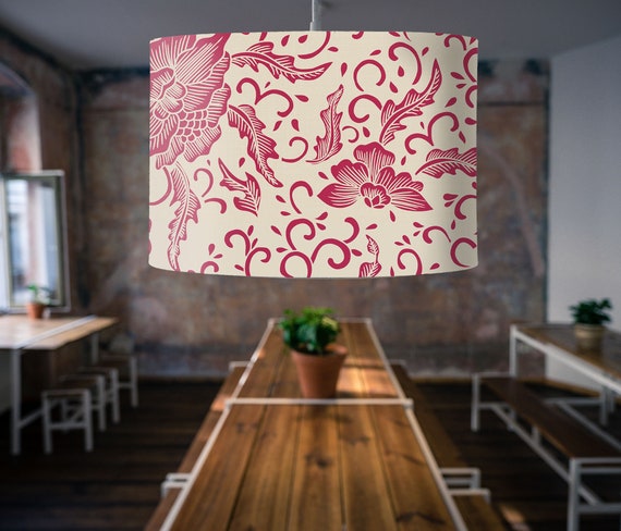 Chinoiserie lampshade Pink and cream Chinoiserie lampshade Pink and cream