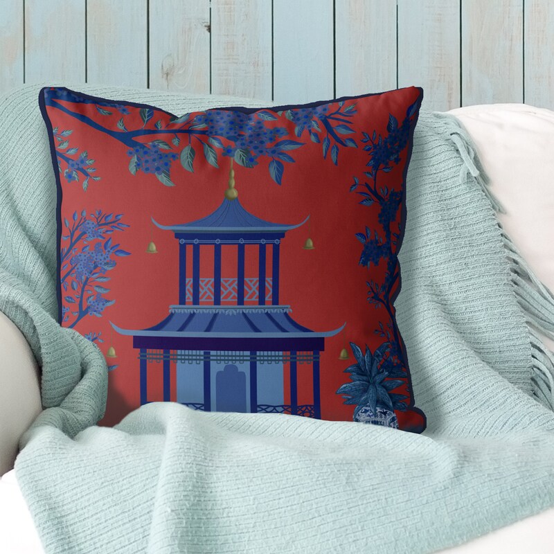 Asian Pillow - Etsy