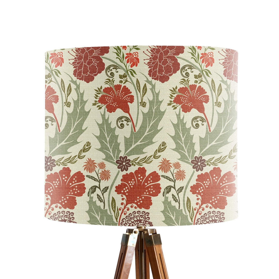 William Morris Style Woodland Country Lamp Shade, English Country House