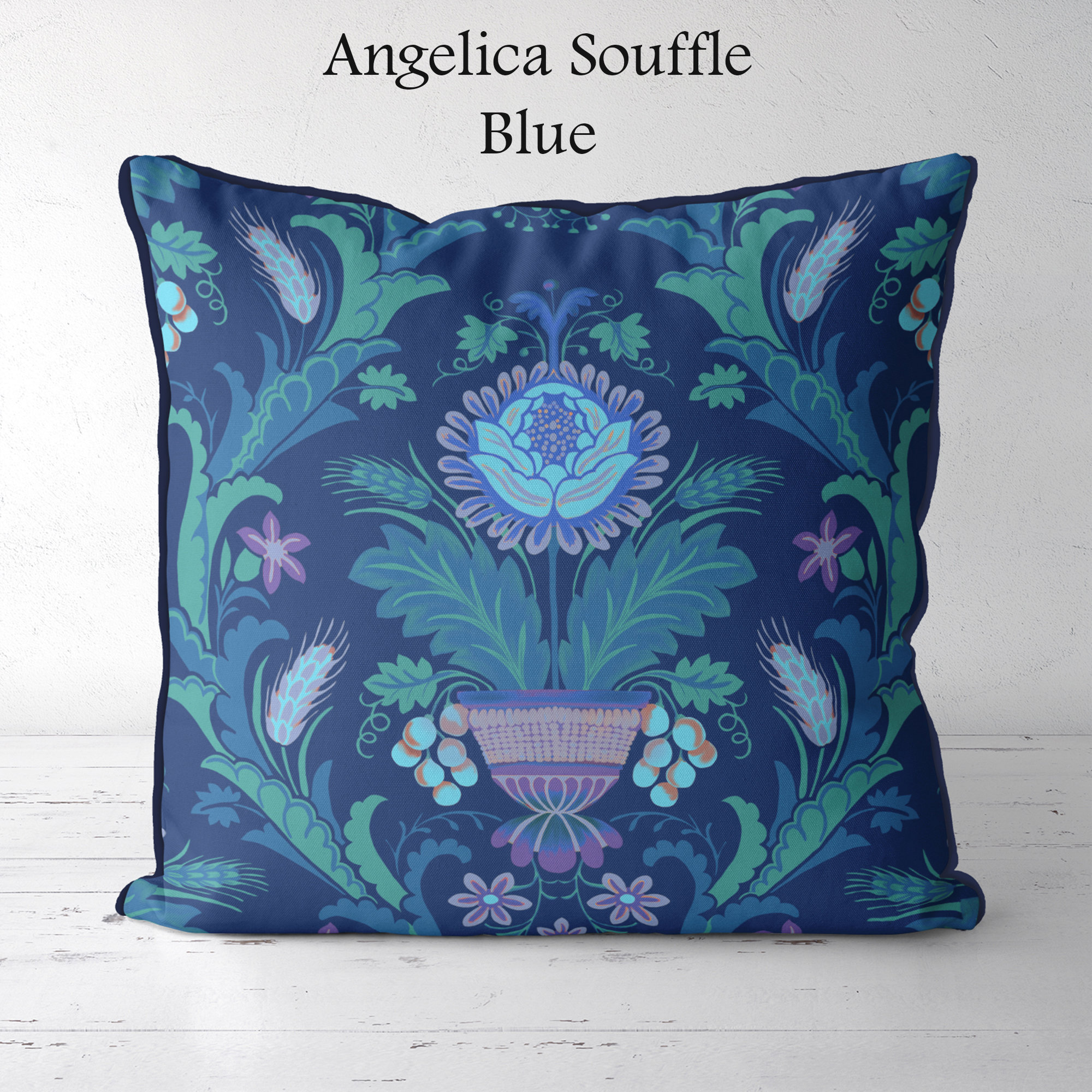 Modern Damask Pattern Green Damask Pillow Cover Sofa Cushion Etsy