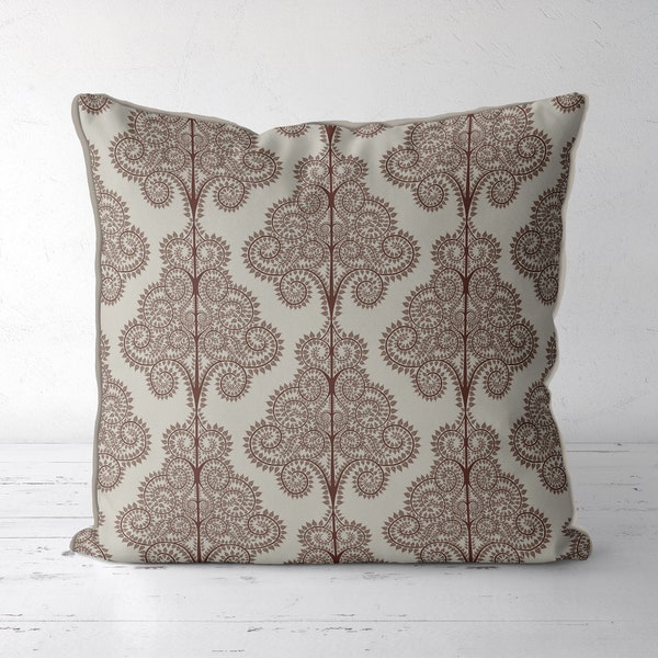 Brown Cream Pillows Etsy