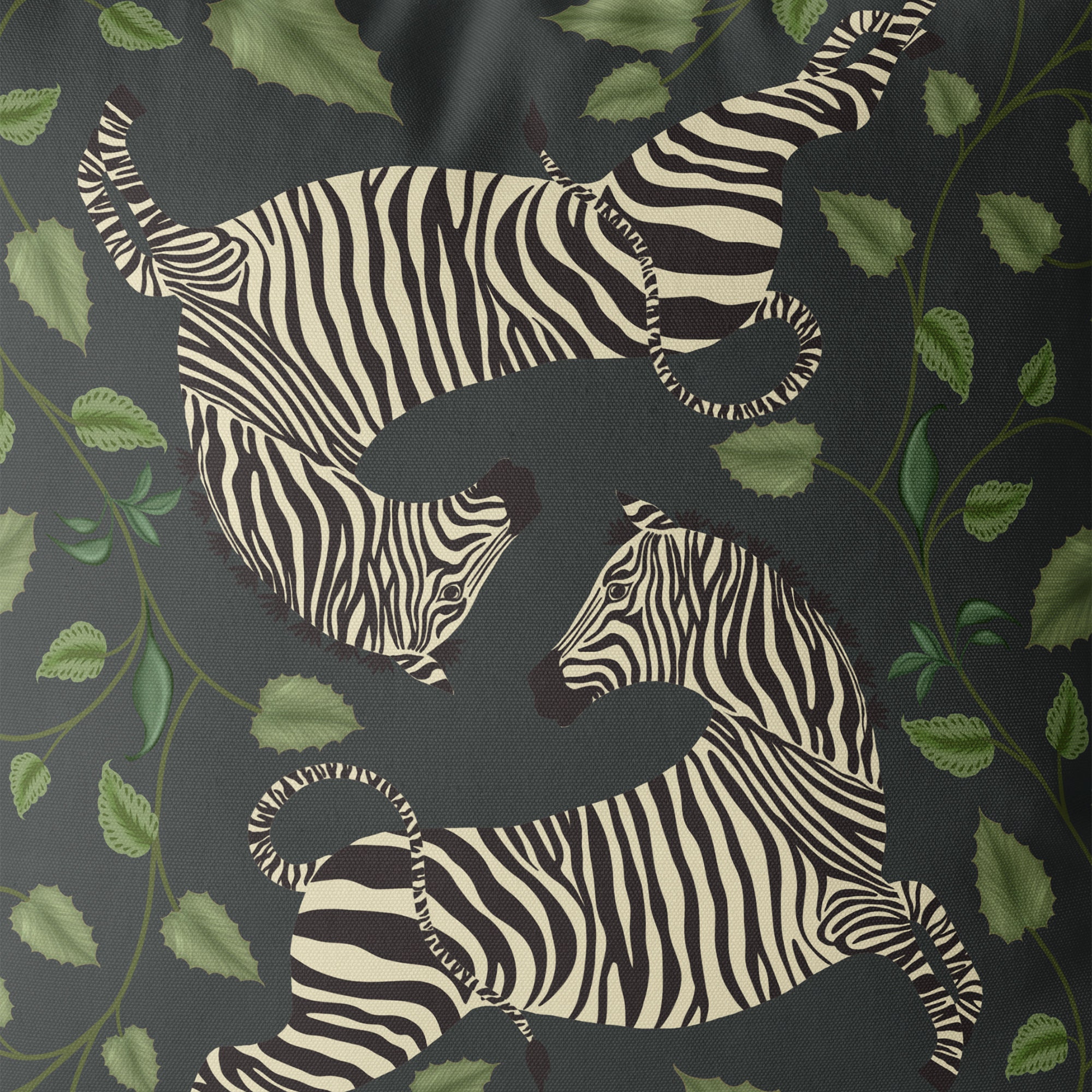 Zebra Cushion Cover Throw Pillow Cover Jade Green Tropical Etsy UK