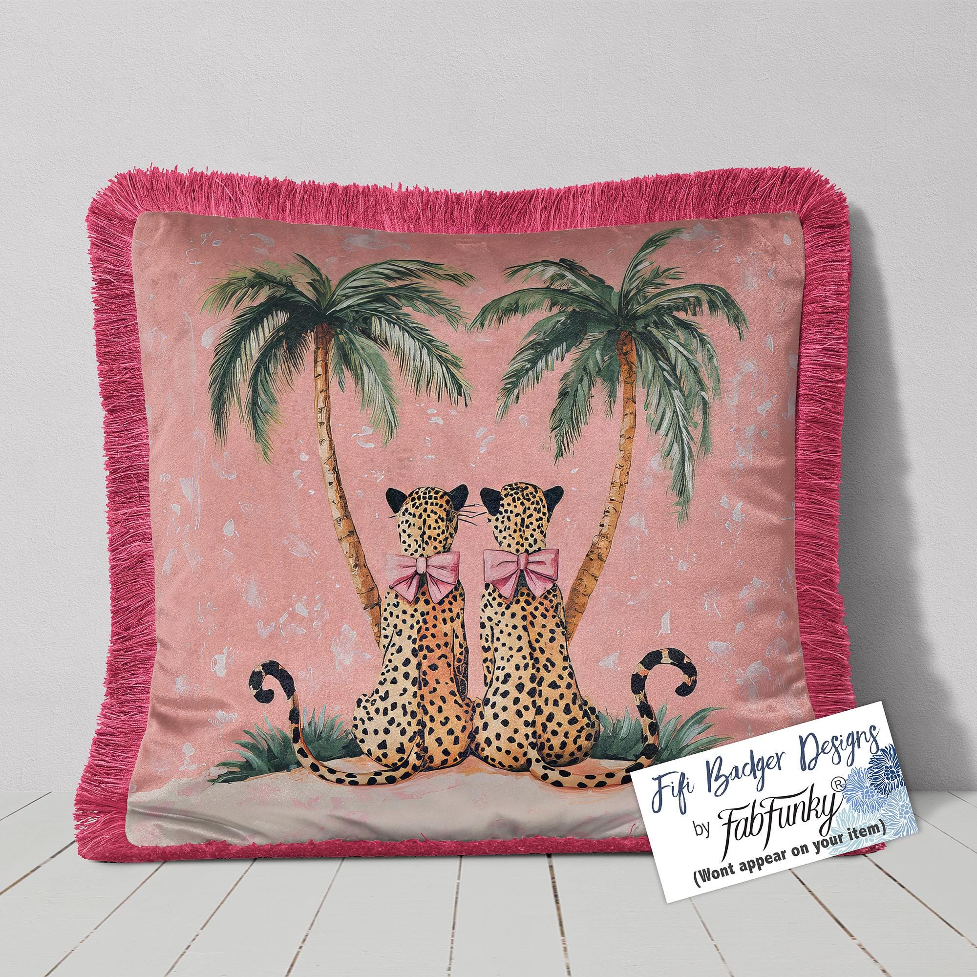 Pink Leopard Pillow
