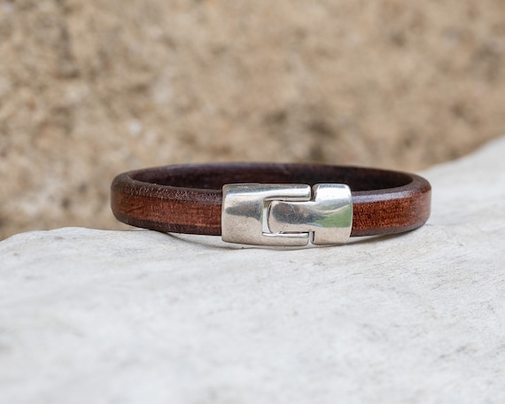 Men s Handmade Leather Bracelet Handmade Men s Leather Bracelet
