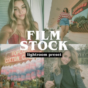 Film Stock Lightroom Preset (Mobile + Desktop) | Vintage Preset, Retro Presets, Aesthetic Preset, Old School Presets, Kodak Film, 35mm Film