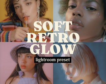 SOFT RETRO GLOW Lightroom Preset (Mobile + Desktop) | Aesthetic Presets, Vintage Presets, Retro Aesthetic, 90s Vibes, Dreamy Retro