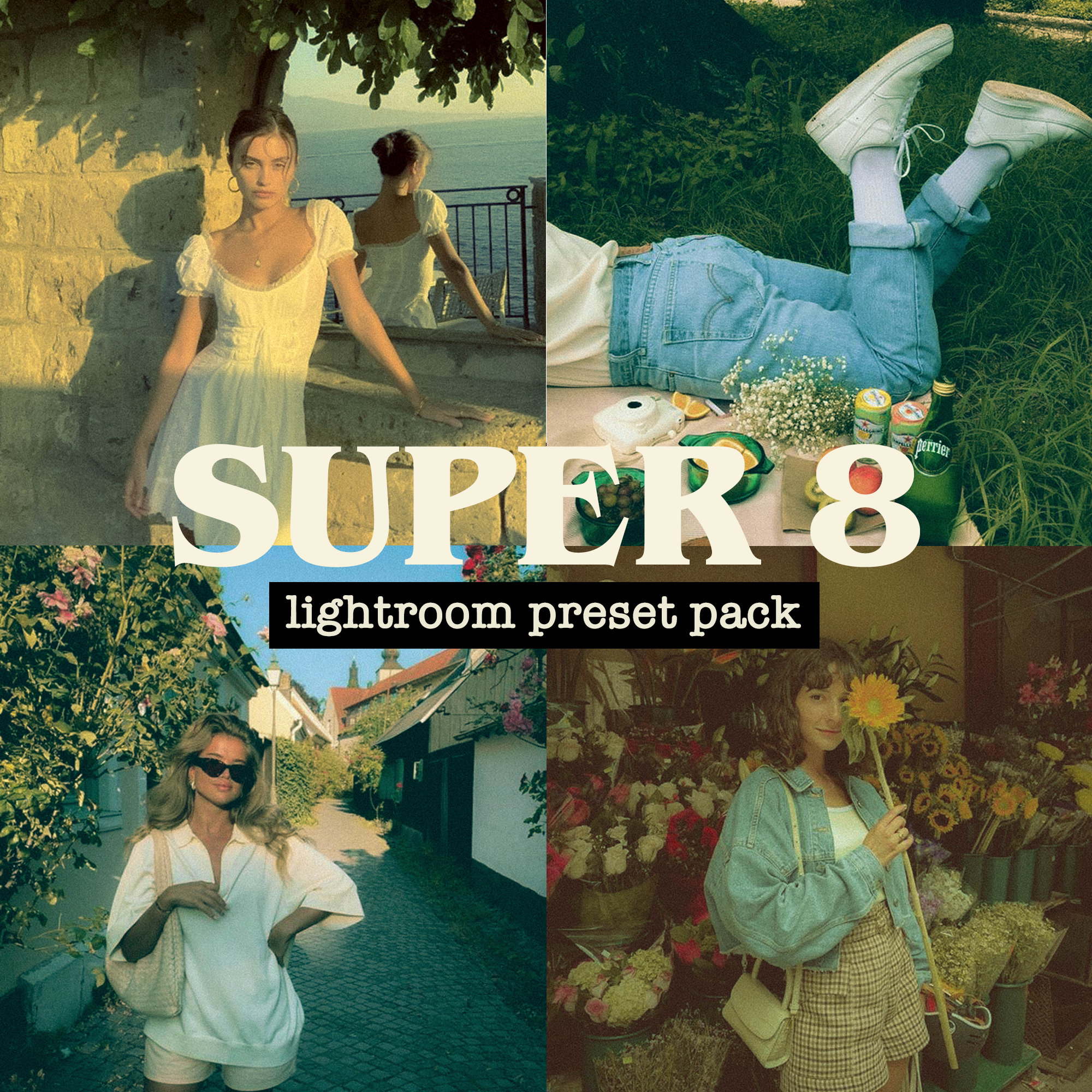 10 Super 8 Lightroom Presets (Mobile + Desktop) | Film Aesthetic, 8mm, Vintage Presets, Retro, Old School, Photo Filters, Indie, Film Grain