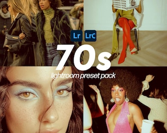 Paquete de ajustes preestablecidos de Lightroom de los 70 (móvil y escritorio) / Ajustes preestablecidos estéticos vintage de los 70, estilo retro de los 70/1970, Instagram Blogger, ajustes preestablecidos vintage