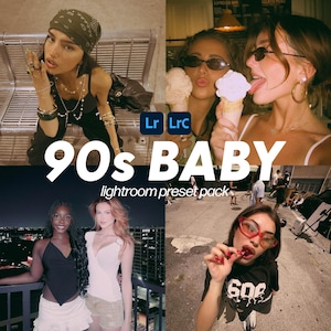 90s BABY Lightroom Presets: Mobile & Desktop | Retro Presets, Vintage, Film Aesthetic