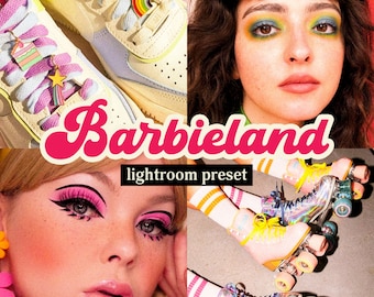 Barbieland Lightroom Preset (Móvil + Escritorio) / Presets estéticos, Presets vibrantes, Estética Barbie, Presets coloridos