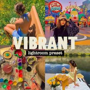 VIBRANT Lightroom Preset (Mobile + Desktop) | Aesthetic Preset | Colorful Preset | Instagram Filters