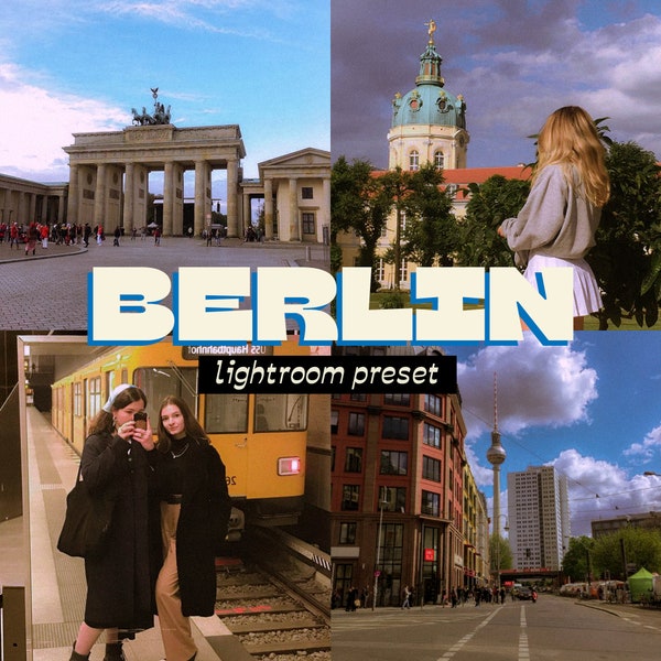 Berlin Lightroom Preset (Mobile + Desktop) | Cute Presets, Aesthetic Presets, Mobile Presets, Travel Presets, Dreamy Presets