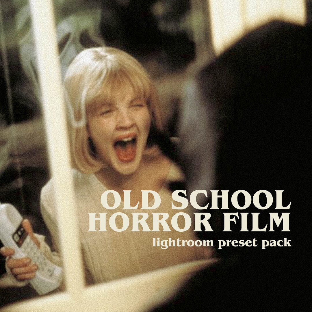 4 Old School Horror Film Lightroom Presets mobile Desktop Vintage