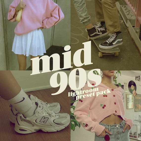 5 mid 90s Lightroom Presets (Mobile + Desktop) | 90s Presets | 90s Aesthetic | Vintage Presets | Indie Presets | Old School Presets | Retro