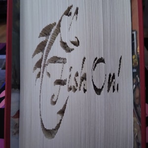 Fish On cut and fold bookfolding pattern
