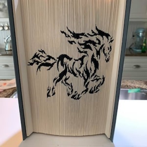 Flame Horse Cut & Fold Pattern