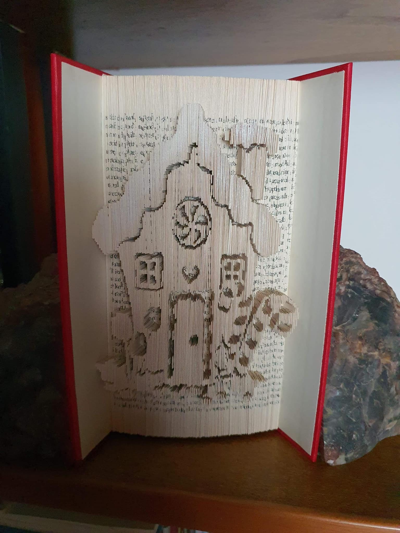 Gingerbread House Cut and Fold Book Fold Pattern - Etsy
