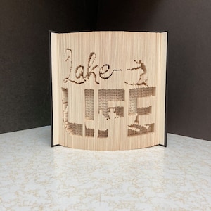 Lake Life cut and fold bookfold pattern