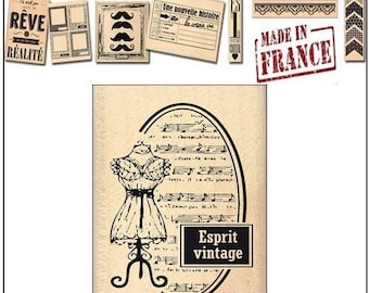 tamopn scrapbooking made in France holiday stamp Miscellany Design Wood stamp