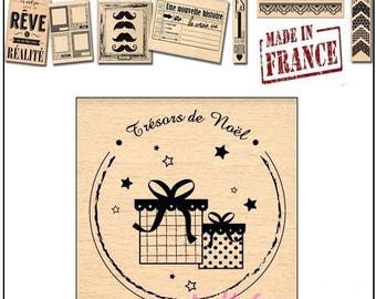 tamopn scrapbooking made in France holiday stamp Miscellany Design Wood stamp