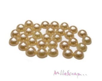 Demi-perles à coller, demi-perles 8 mm, demi-perles scrapbooking, 20 pièces