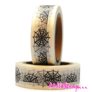 Masking tape cobwebs, masking tape halloween, masking tape scrapbooking, 10 meters