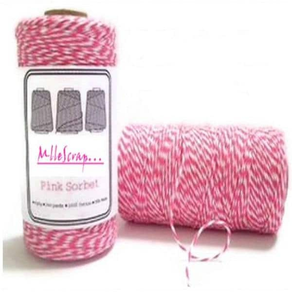 Pink Bakers Twine SOLID PINK Divine Twine PINK and White Bakers