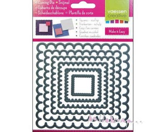 Square cut, square cut stencils, scrapbooking card making dies, ref.3624 - 003, set of 6