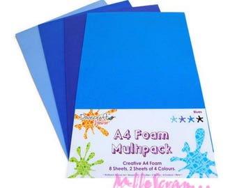 Feuilles de mousse, embellissement scrapbooking, 8 pièces