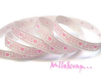 Printed ribbon, love ribbon, scrapbooking ribbon, 1 meter