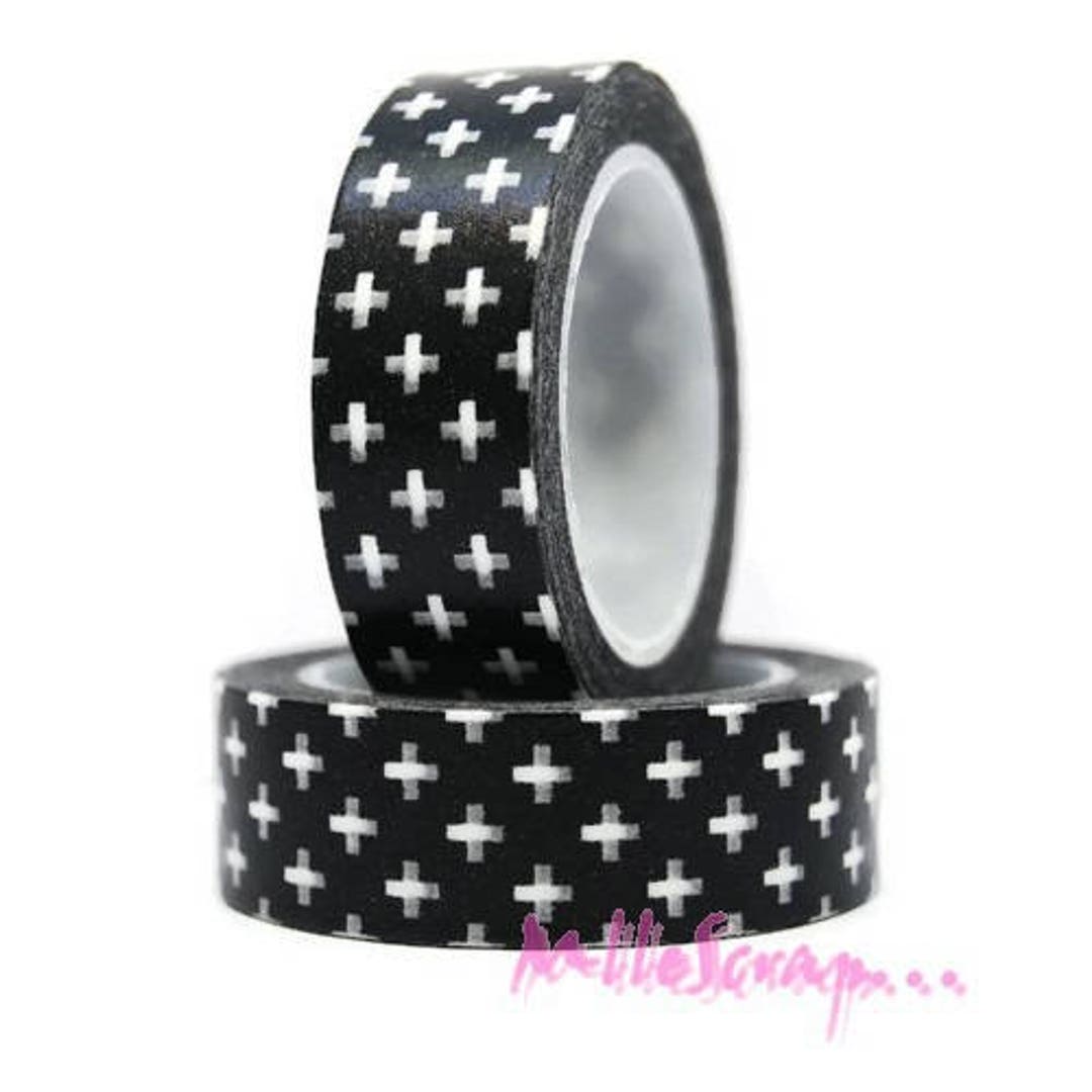 Masking Tape Cross Masking Tape Black White Masking Tape Etsy