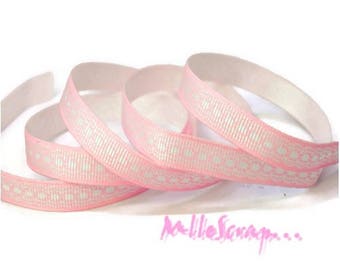 Printed ribbon, lace ribbon, scrapbooking ribbon, 1 metre