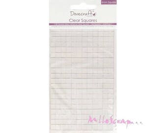 Carrés autocollants, colle, colle scrapbooking, 264 pièces