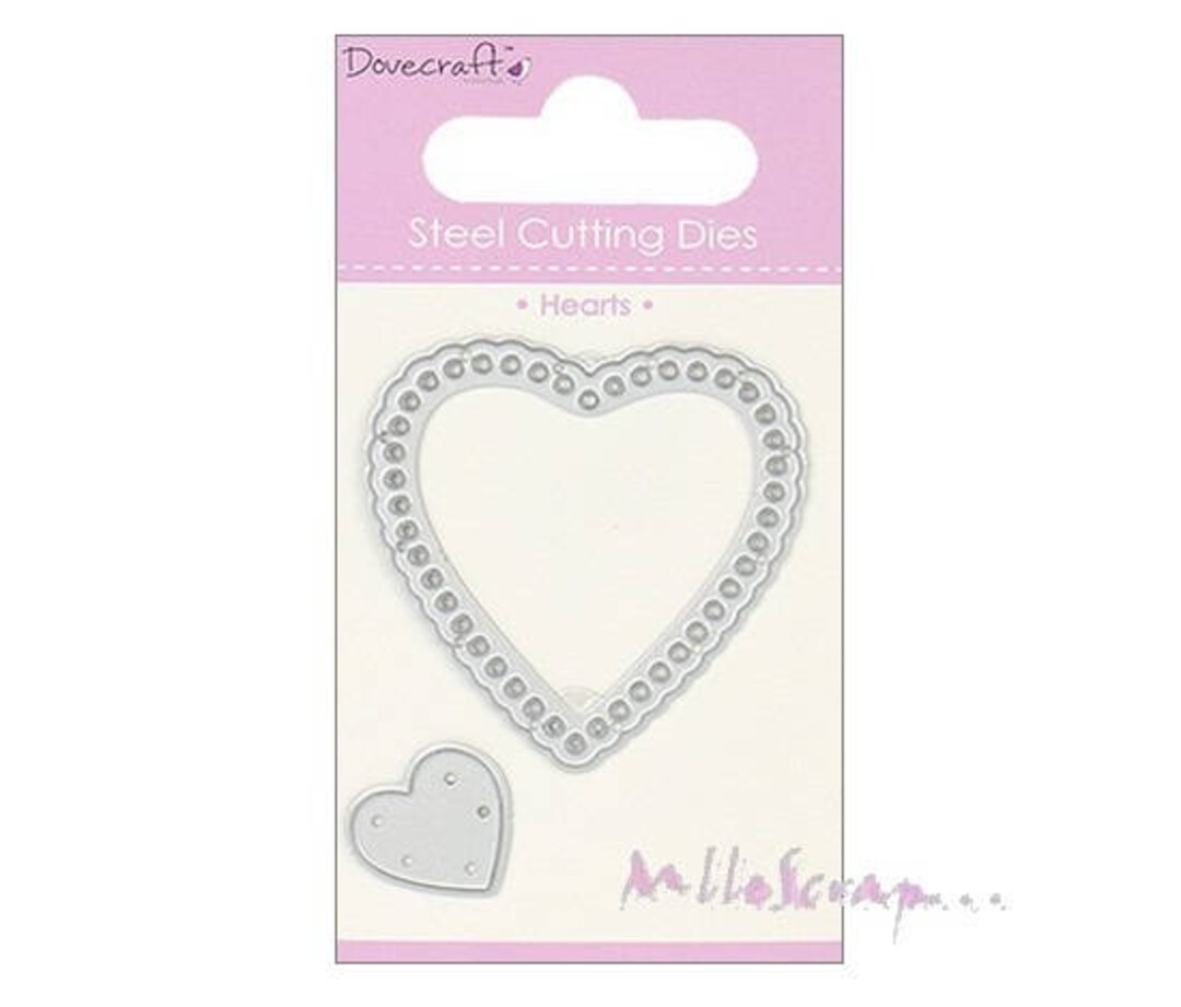 Die Cut Hearts Die Cut Hearts Die Cut Scrapbooking 2 Pieces Etsy