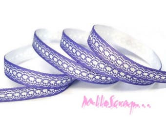 Printed ribbon, lace ribbon, scrapbooking ribbon, 1 metre