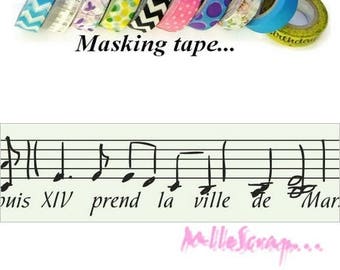 Masking Tape Musik, dekorative Klebeband, masking tape scrapbooking