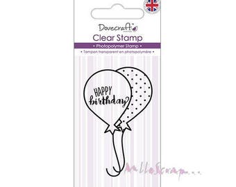 Clear stamp, stamp Dovecraft, Happy Birthday stamp scrapbooking stamp