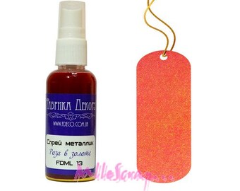 Encre liquide, spray 50ml, encre metallic rose gold, spray Fabrika Decoru, encre scrapbooking