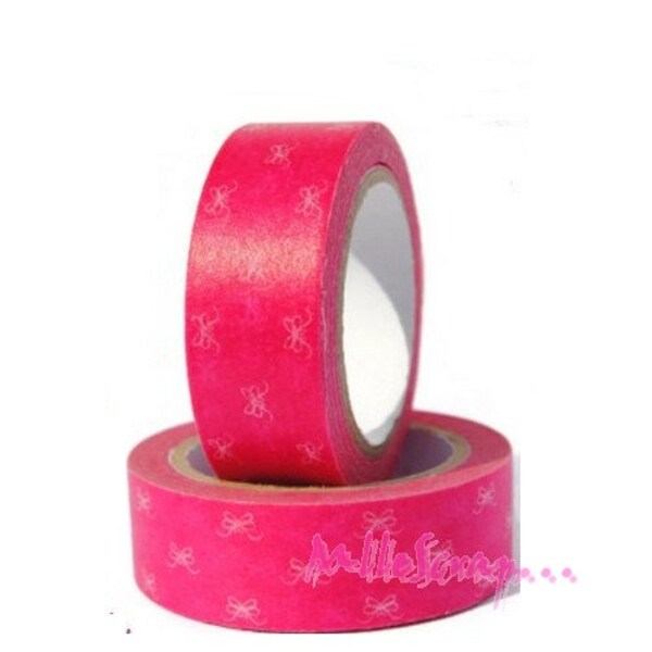 Masking Tape Knoten, rosa Klebeband abkleben, Klebeband Scrapbooking, 10 Meter