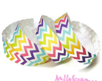 Printed Ribbon Ribbon chevrons, Ribbon, scrapbooking, 1 meter Ribbon